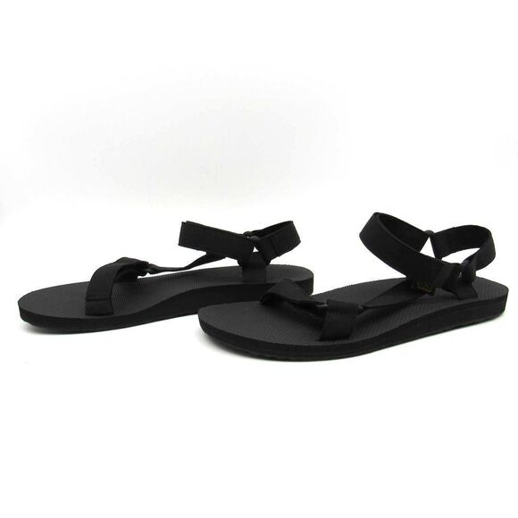 TEVA ORIGINAL UNIVERSAL CANVAS MEN\'S SANDALS IN BLACK SZ 12 main image 4